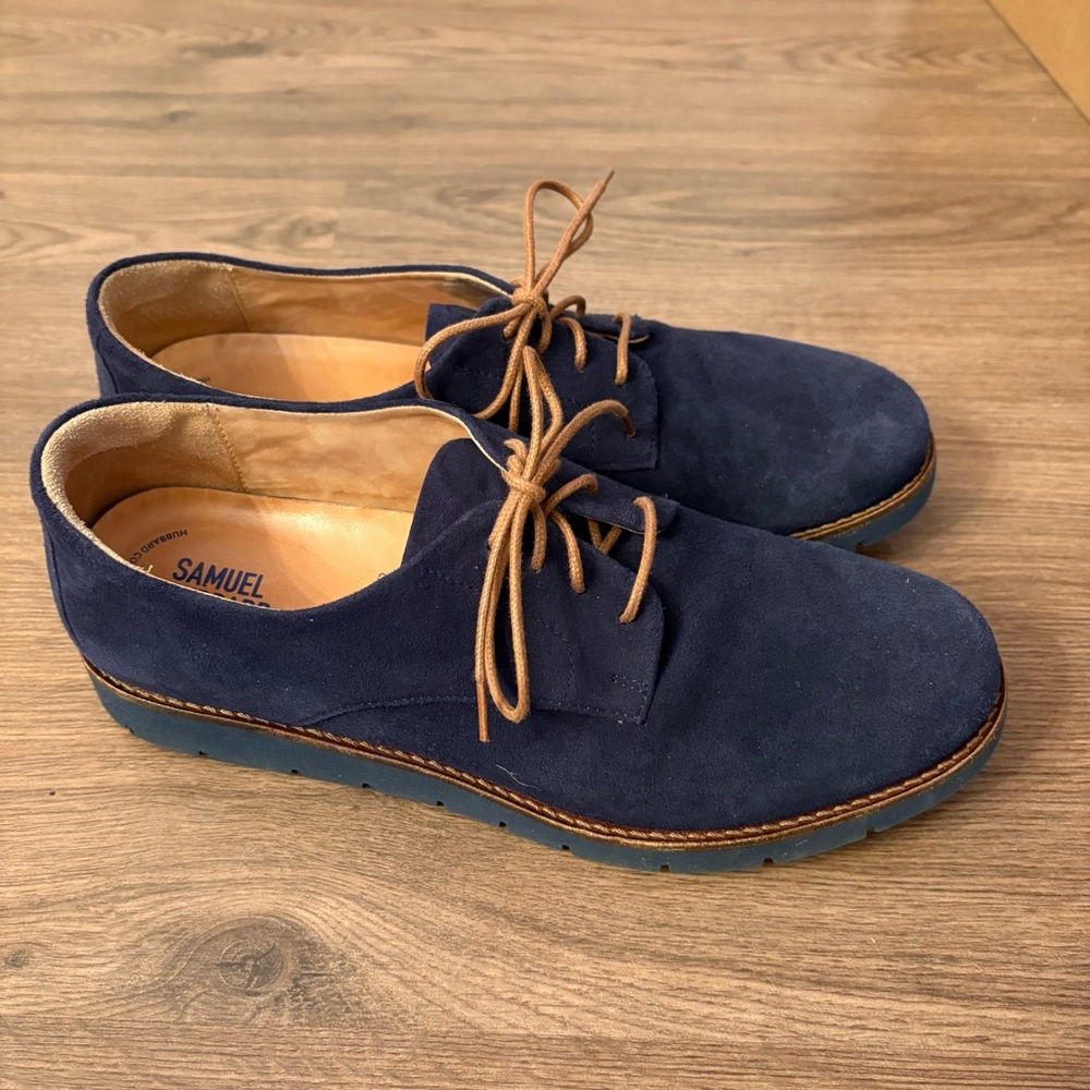Samuel Hubbard SamSport Oxford Indigo Suede, Womens 9, Eur 40, UK 7